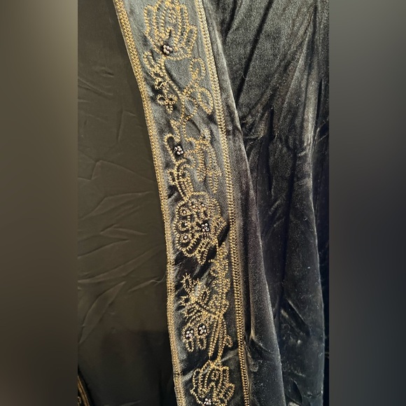 Coldwater Creek Womens Size 24 Brown Beaded Pant Set - Picture 3 of 8